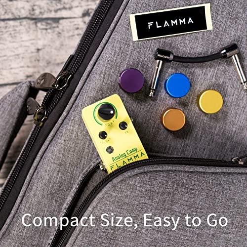 FLAMMA FC21 コンプレッサー ペダル エレクトリック ギター エフェクト ペダル クラシック 光学 圧縮 エフェクト トゥルー バイパス コンプレッサー イエロー