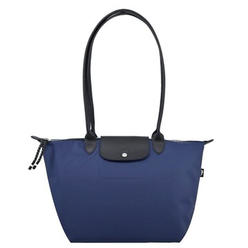 [平輸版]LONGCHAMP  LE PLIAGE ENERGY系列再生尼龍長把肩背/斜背包(海軍藍)真品平輸