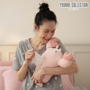 【YVONNE以旺傢飾】龍蝦面紙套-貝殼粉