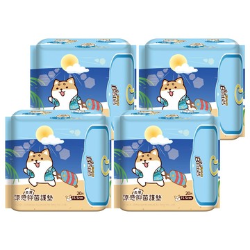 Besties 貝絲蒂 涼感抑菌護墊  4包  15.5cm  20片