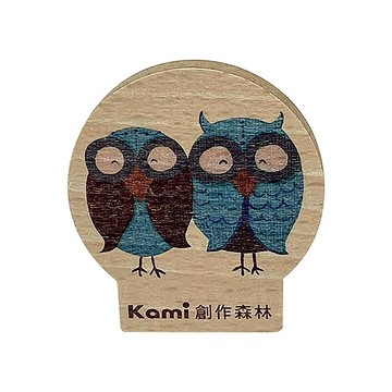 木質多功能小夾 情侶貓頭鷹 客製化禮物 木夾 夾子 相片夾 便條夾