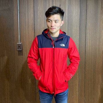美國百分百【The North Face】連帽外套 TNF 北臉 夾克 保暖 防風 防水 紅色 S號 BO72