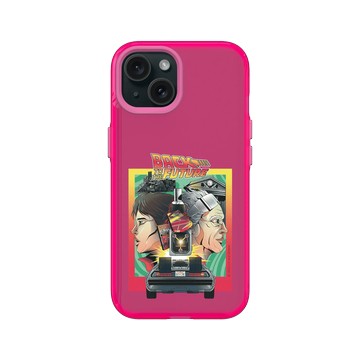 iPhone 15 Clear 粉漾桃 - Back to the future - Back To The Future Blue