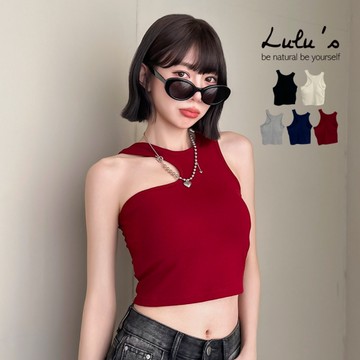 LULUS/不規則挖胸罩杯BRATOP背心５色【A01250759】
