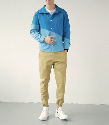 潮流 拼接 襯衫 藍色 外套 非 FHM BABY G SHOCK NIKE OVKILL ZETIC ZNIF