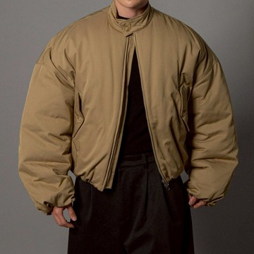 正韓簡約機能感高領羽絨短版夾克外套 2色 YUPPIE 預購商品 1215