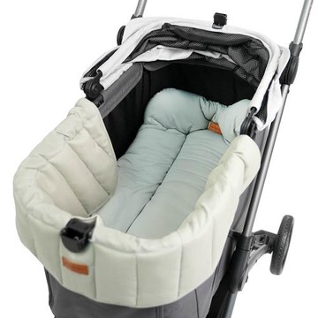 IBIYAYA依比呀呀 軟綿眠雙面寵物推車墊套組-L尺寸(泰晤士綠/岩棕)