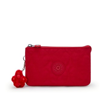 甜心紅三夾層配件包-CREATIVITY L