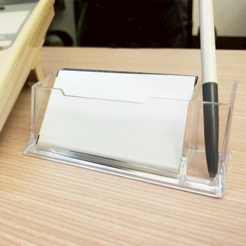 A4108 壓克力名片架 透明筆座 名片盒名片座 辦公用品 筆筒收納 文具 贈品禮品