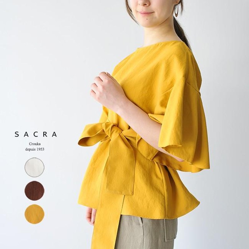 サクラ SACRA BUTTERFLY SLEEVE BLOUSE バタフリースリーブ ブラウス