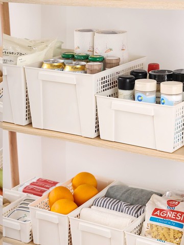 桌面零食收納筐鏤空置物籃廚房冰箱收納神器雜物收納盒儲物整理框