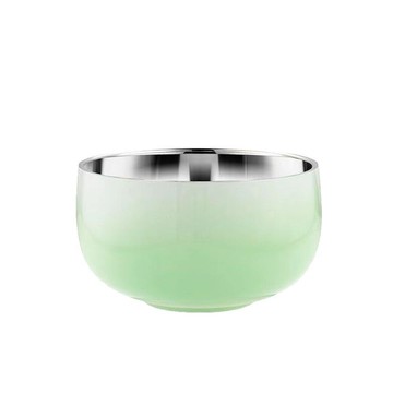 304不鏽鋼加厚漸層雙層碗-12cm(顏色隨機) [大買家]
