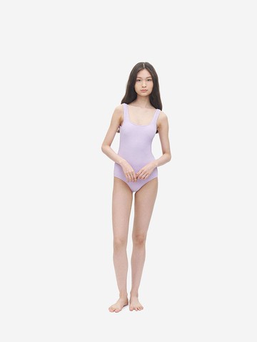 Lilac Ari Square Neck Swimsuit