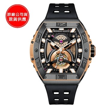 BONEST GATTI 寶加地-賽道詩人裸空機械錶(凱旋金)