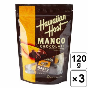 ハワイアンホースト Hawaiian Host ドライマンゴー ダークチョコレート 12個入 ×3袋セット ハワイ お土産 バラマキ 個包装 おすすめ