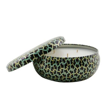 Voluspa Voluspa 3個燈芯裝飾錫芳香蠟燭 - French Linen 340g/12oz-蠟燭