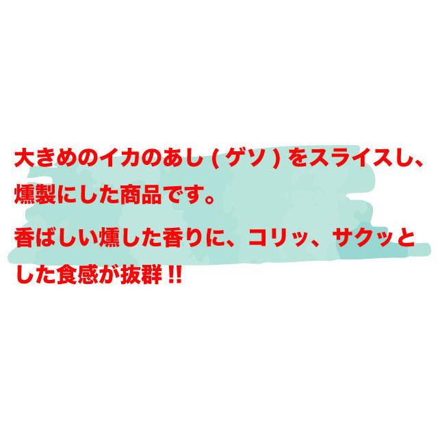 国産イカくんせい 燻製 おつまみ イカゲソ 珍味 100g お試し ポイント消化 送料無料