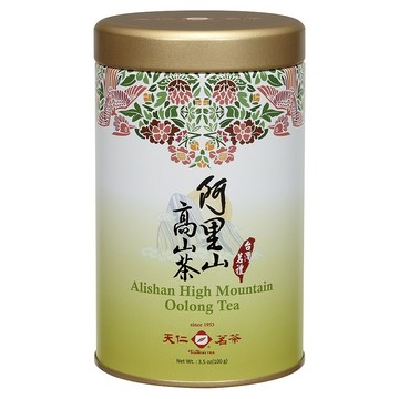 天仁茗茶 台灣茗禮阿里山茶 Alishan High Mountain Oolong Tea  100g  1入  1罐