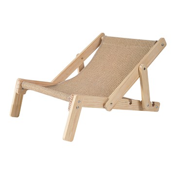 T.N.A. 悠遊 懶的貓劍麻躺椅  松木劍麻材質組合  可調節多種角度  耐抓耐磨不掉屑  50.9 x 37 x 33.8cm  單一顏色  1個