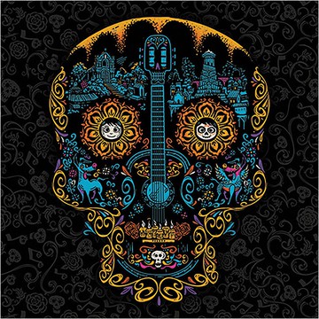 【可可夜總會】COCO 圖騰式骷髏 40X40 無框畫