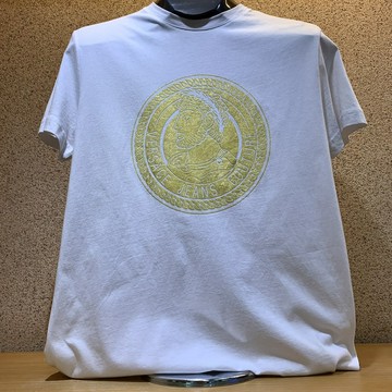 (零碼款式)(M)(Little bee小蜜蜂精品)Versave Jeans 凡賽斯 大Logo 白短T 短袖