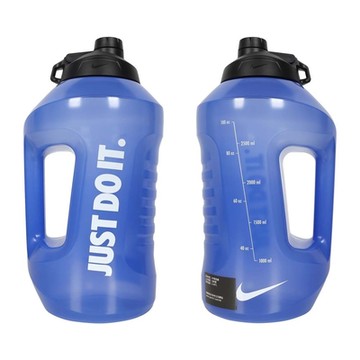 NIKE SUPER JUG 大口徑超容量水壺 128OZ-露營 登山 健身 N1008998492C1 藍白