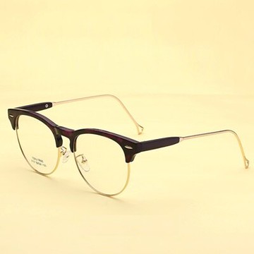 眼鏡框半框眼鏡鏡架-時尚文藝輕盈舒適男女平光眼鏡5色73oe72【獨家進口】【米蘭精品】