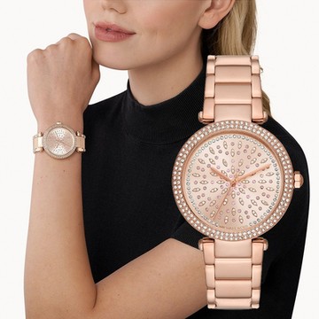 Michael Kors Parker 時尚晶鑽女錶 雙12購物節 送禮首選-39mm MK7286