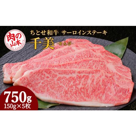 ふるさと納税 北海道 千歳市 ちとせ和牛「千美」サーロインステーキ　150ｇ×5枚＜肉の山本＞