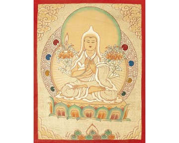 精心製作的忠察巴唐卡藝術