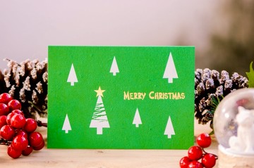 Merry Christmas 種子紙聖誕卡片 (聖誕樹 X'mas Tree)