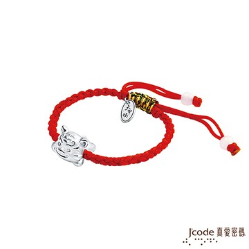 J’code真愛密碼 大甲媽虎爺純銀紅繩手鍊