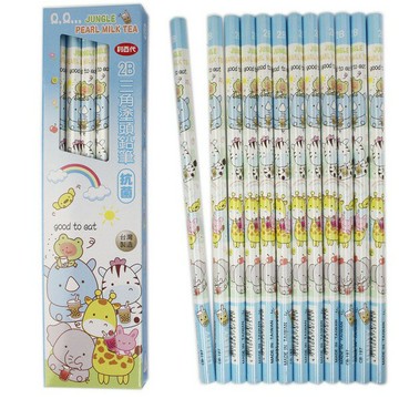 利百代 CB-197 叢林珍珠奶茶 三角塗頭鉛筆 /一大盒12小盒入(一小盒12支)共144支入(定70) 2B 台灣製造 抗菌鉛筆【APP滿額下單4%點數(單一帳號最高1500點)】6/30止