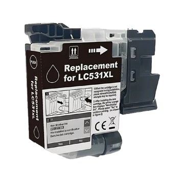 BROTHER 【TC墨水匣】for LC531XL/LC-531XL BK 黑色 高容量 副廠墨水匣 適用 BROTHER DCP-J1310DW/DCP-J1360DW
