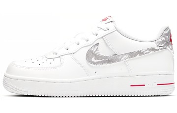 AIR FORCE 1 LOW GS WHITE UNIVERSITY RED
