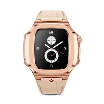 Golden Concept Apple Watch 41mm 玫瑰金皮革錶帶 玫瑰金錶框 WC-ROL41-RG
