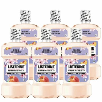 [COSCO代購6] C152806 李施德霖 櫻花蜜桃漱口水 500毫升 X 6入
