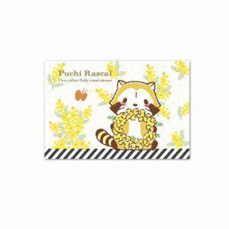日本製 あらいぐまラスカル ポストカード ミモザリース ラスカル プチラスカル ハガキ 手紙 文房具 グッズ 通販 Lineポイント最大1 0 Get Lineショッピング