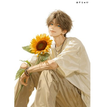 【8 月新品】07-137-0242 人物貼紙 簡約夏日男子