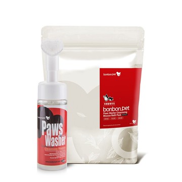 蹦蹦跳 草本潔淨 狗狗專用 快樂腳 清潔慕斯優惠組共450ml