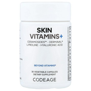 Codeage, 皮膚維生素+，30 粒素食膠囊