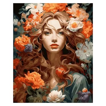 ArtLife 藝術生活 風華絕代系列 數字油畫DIY TW064 50 x 40cm  花顏月貌  1盒