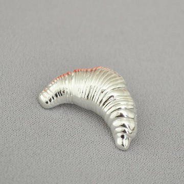 胸針 別針 圍巾扣 絲巾扣 髮飾 明星同款 小眾設計 銀色胸針 可頌別針 造型別針 個性胸針 女生禮物 生日禮物 008