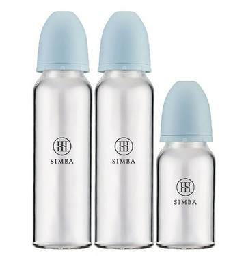 小獅王辛巴蘊蜜質金玻璃標準防脹氣奶瓶2大1小入門組-新生適用(四色可挑) 588元