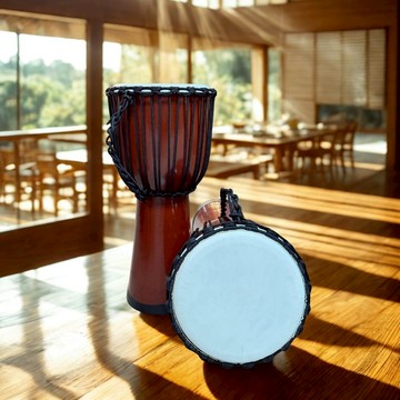 【自然屋精品】非洲鼓 素色非洲鼓 現貨 實木非洲鼓 Djembe 金杯鼓 羊皮非洲鼓 手打鼓 金盃鼓 鼓 手鼓