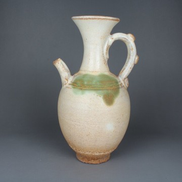 唐 邢窯白釉執壺酒壺手工古玩古董陶瓷器仿古出土擺件收藏 羽墨軒