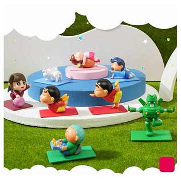 蠟筆小新~一起運動吧萌粒擺件(1入) 公仔隨機出貨