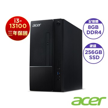 Acer 宏碁 TC-1770 十三代4核桌上型電腦(i3-13100/8GB/256GB/Non-OS)