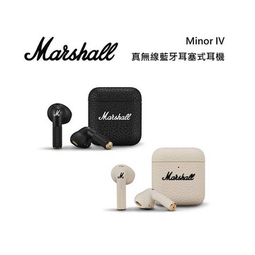 Marshall MINOR IV 第四代 真無線藍牙耳塞式耳機 台灣公司貨經典黑