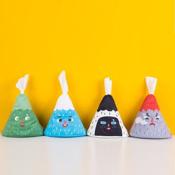 小小山家用車用汽車紙抽套公仔捲筒紙套公仔面巾紙套紙巾盒